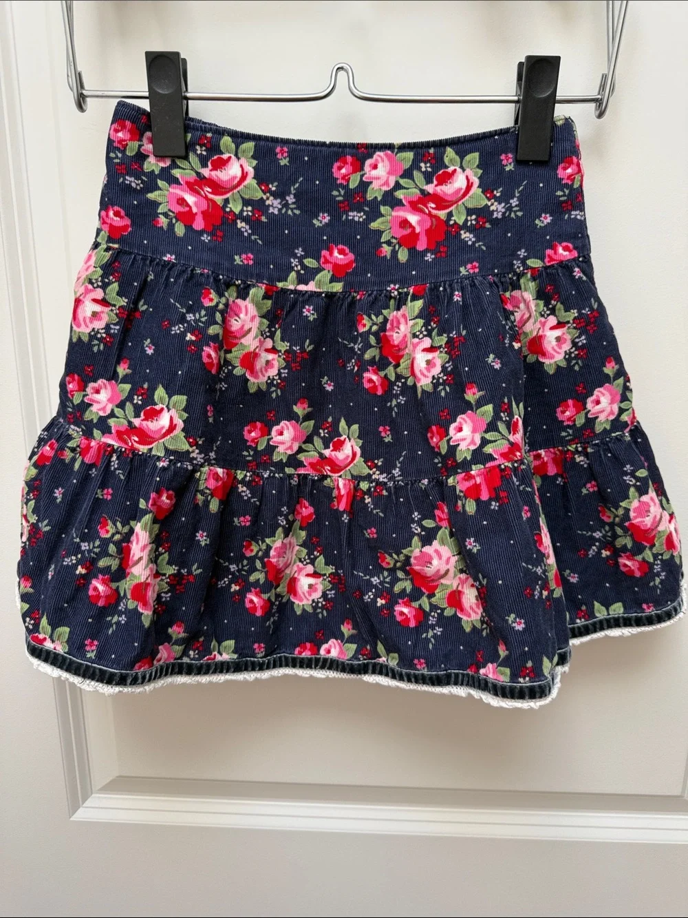 OshKosh B'gosh Floral Corduroy Floral Skirt Size 5